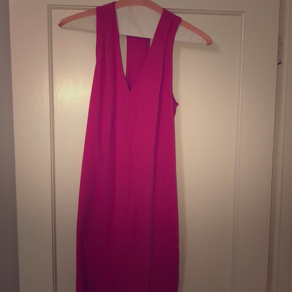 Hot pink dress